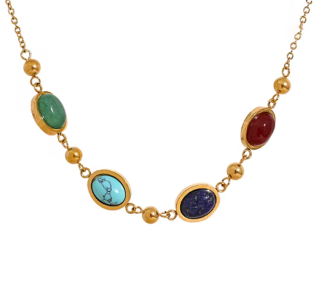 Lunar Moon Stone Necklace