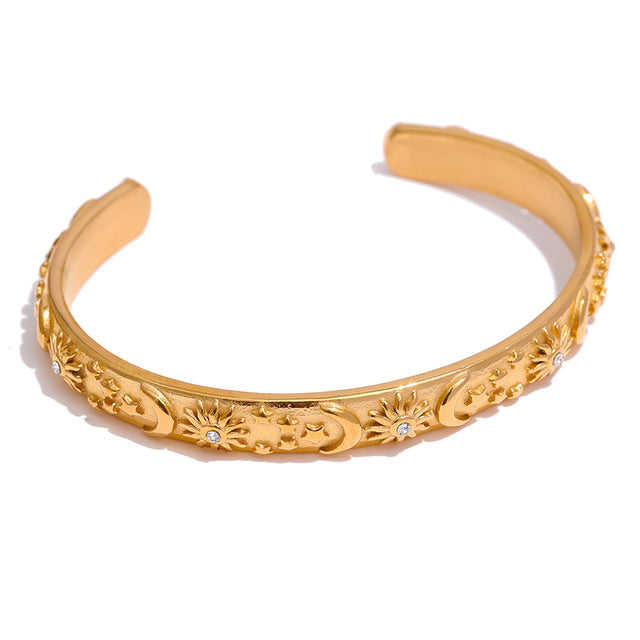 Astral Gold Cuff Bracelet