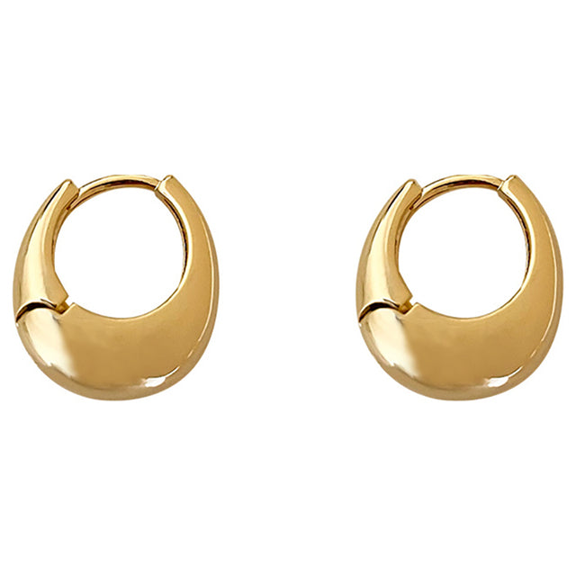 Clip Gold Hoop Earrings