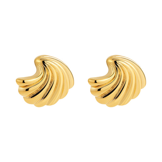 Gold Shell Earrings